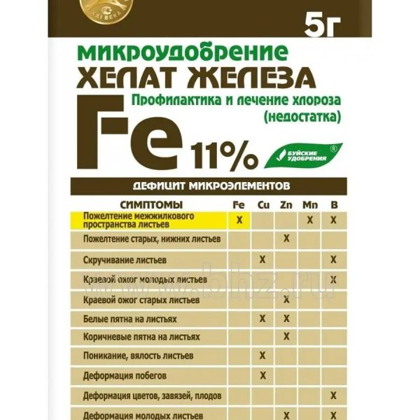УД БУЙ ХЕЛАТ ЖЕЛЕЗА /ХЕЛАТЭМ ДТПА FE/ 5Г /30/