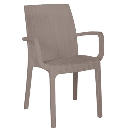 СТУЛ RATTAN СЕРЫЙ OLA DOM