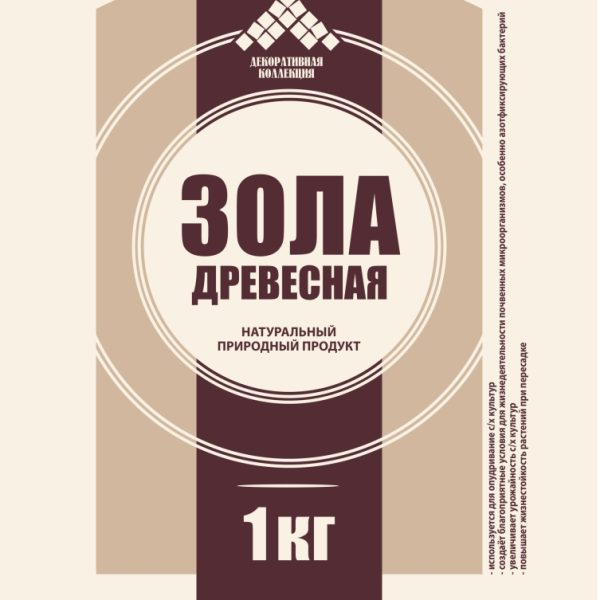 СУБСТРАТ ЗОЛА ДРЕВЕСНАЯ 1КГ ДК 20ШТ /980ШТ
