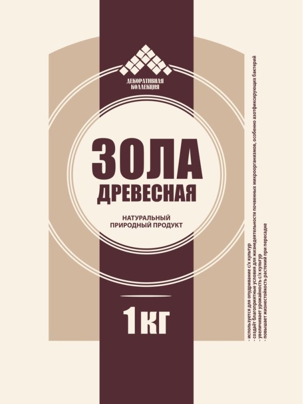 СУБСТРАТ ЗОЛА ДРЕВЕСНАЯ 1КГ ДК 20ШТ /980ШТ