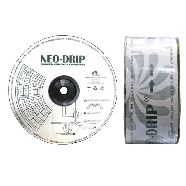 КАПЕЛЬНАЯ ЛЕНТА ЭМИТТЕРНАЯ NEO-DRIP NP 6 MILS/30CM/1,6 Л.Ч./3000 М
