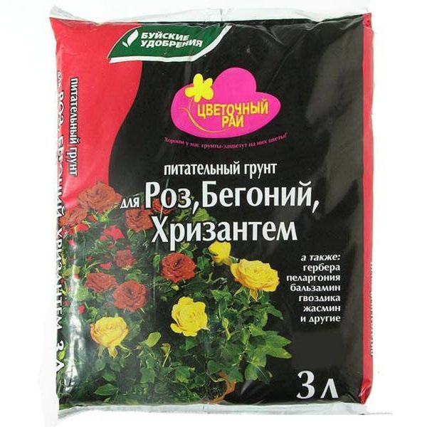 ГРУНТ БУЙ ЦВЕТОЧНЫЙ РАЙ ДЛЯ РОЗ, БЕГОНИЙ И ХРИЗАНТЕМ 3Л /6/