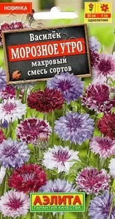 АЭЛИТА ВАСИЛЕК МОРОЗНОЕ УТРО МАХРОВЫЙ, СМЕСЬ СОРТОВ Ц/П 0,3 г