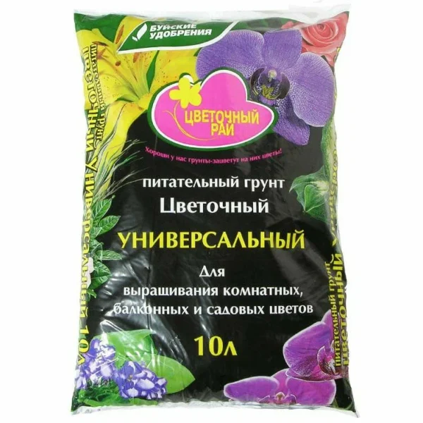 ГРУНТ БУЙ ЦВЕТОЧНЫЙ РАЙ УНИВЕРСАЛЬНЫЙ 10Л /4/