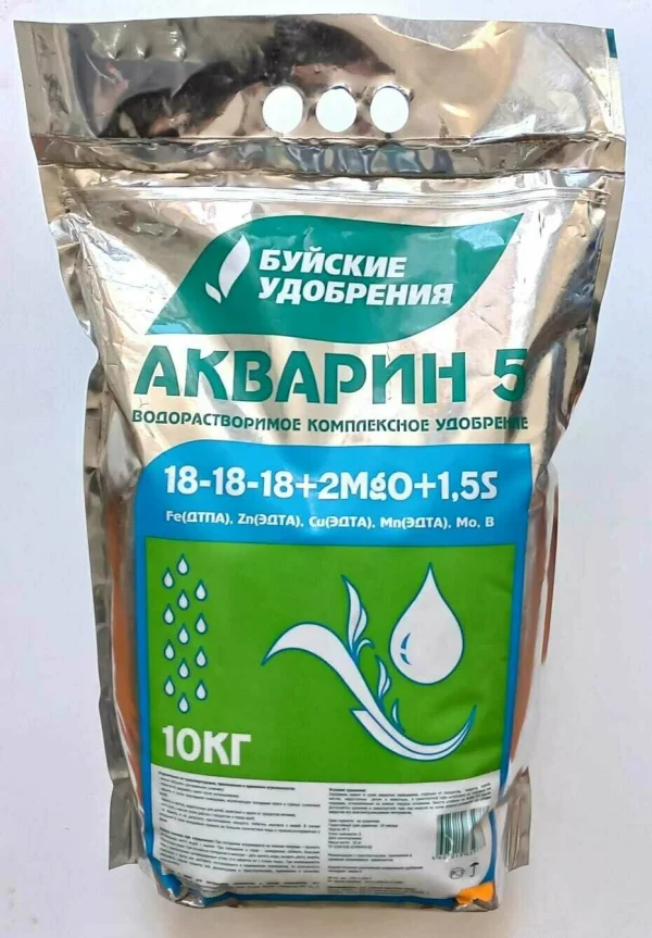 УД БУЙ ВОДОРАСТВОРИМОЕ АКВАРИН-5 (18-18-18+2МgO+Mэ) 10КГ