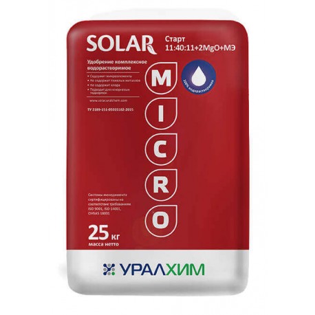 УД КОМПЛЕКСНОЕ ВОДОРАСТВОРИМОЕ МАРКА СТАРТ (11:40:11+2МgO+Mэ) 25КГ