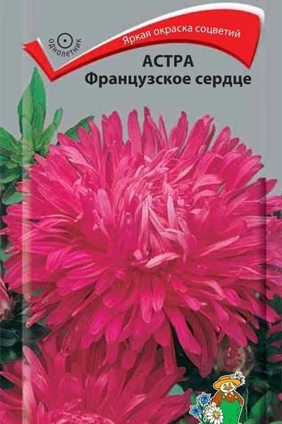 ПОИСК АСТРА (ОДНОЛЕТНЯЯ) ФРАНЦУЗСКОЕ СЕРДЦЕ (ЦВ) ("1) 0,3ГР.