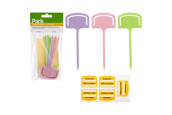ТАБЛИЧКИ САДОВЫЕ С НАКЛЕЙКАМИ (10ШТ) /008645/72ШТ/PARK