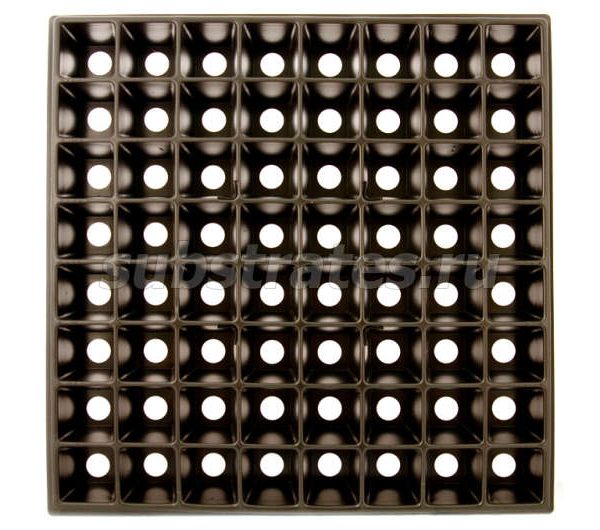 КАССЕТА Д/РАССАДЫ НА 64 ЯЧЕЕК 40*40СМ СТАНДАРТ /25ШТ/РС