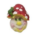 ФИГУРА ГРИБ С ЛЯГУШКОЙ  L23W22H27СМ 626050/F228