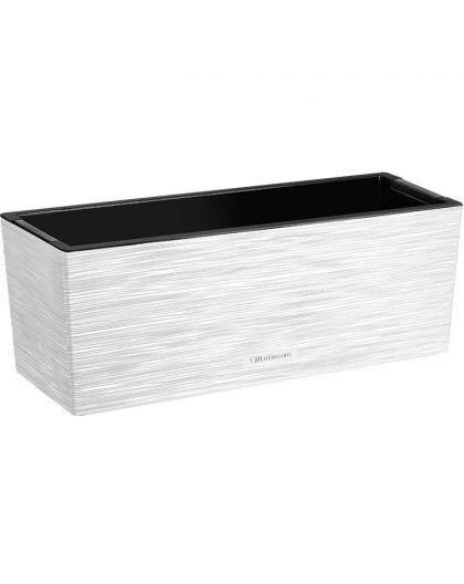 БАЛКОННЫЙ ЯЩИК 50СМ (10Л) LA DECORO БЕЛЫЙ С ВСТАВКОЙ КШ-2343 /6ШТ/ПП