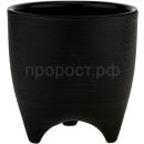 КАШПО ДЕ КОСТА 2,25Л ЧЕРНЫЙ СО ВСТАВКОЙ 16*16СМ ДК16-75 /10ШТ/ЛГ