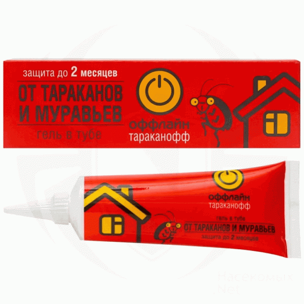 ГЕЛЬ ТАРАКАНОФФ ОФФЛАЙН ОТ ТАРАКАНОВ И МУРАВЬЕВ 75МЛ ТУБА/24