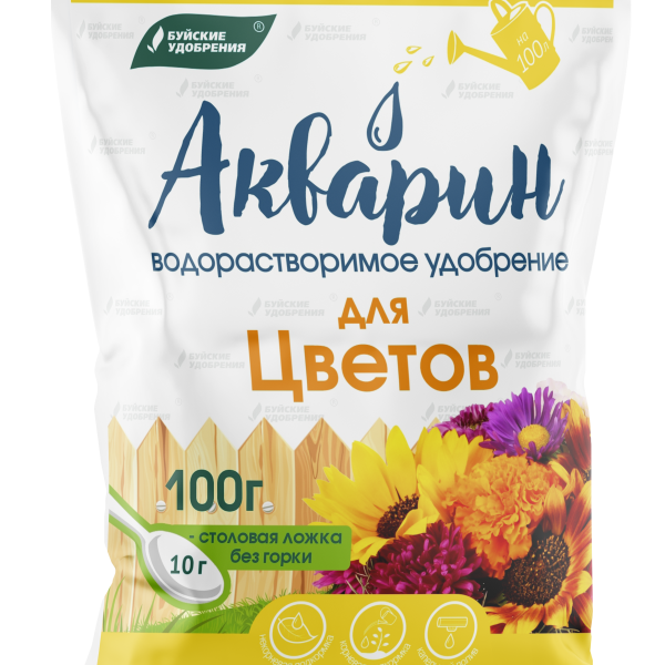 УД БУЙ ВОДОРАСТВОРИМОЕ АКВАРИН ДЛЯ ЦВЕТОВ (МАРКА 7) 100ГР /20/
