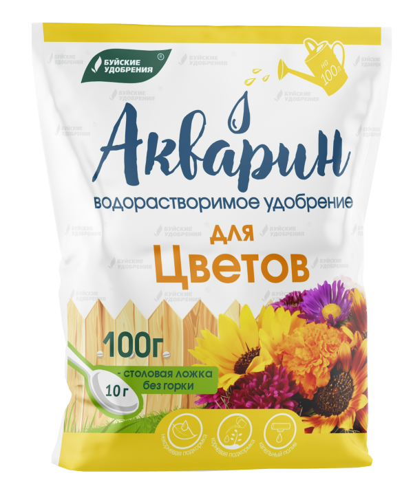 УД БУЙ ВОДОРАСТВОРИМОЕ АКВАРИН ДЛЯ ЦВЕТОВ (МАРКА 7) 100ГР /20/