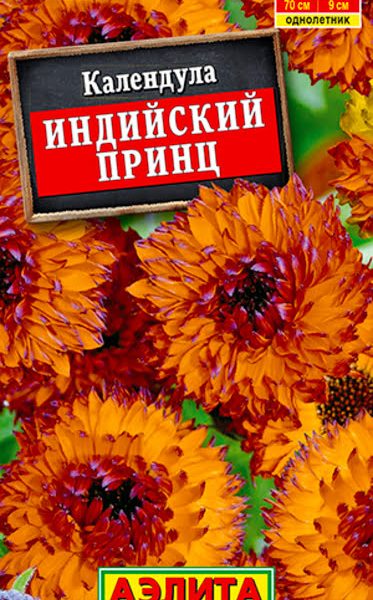 АЭЛИТА КАЛЕНДУЛА ИНДИЙСКИЙ ПРИНЦ МАХРОВАЯ Ц/П 0,5 г