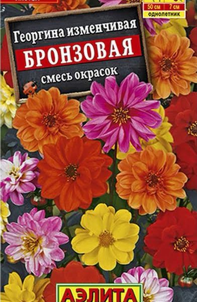 АЭЛИТА ГЕОРГИНА БРОНЗОВАЯ, СМЕСЬ СОРТОВ Ц/П 0,3 г