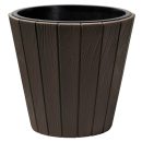 КАШПО WOODE D393 18/29Л АНТРАЦИТ СО ВСТАВКОЙ /3ШТ/ПП