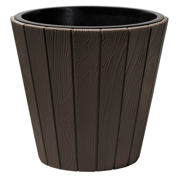 КАШПО WOODE D393 18/29Л АНТРАЦИТ СО ВСТАВКОЙ /3ШТ/ПП