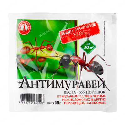 АНТИМУРАВЕЙ ПОРОШОК 50Г 80ШТ МОСАГРО