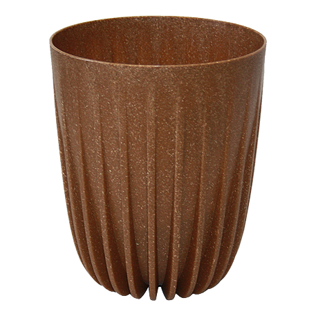 КАШПО MIRA ECO WOOD 16.8Л 25*42СМ НАТУР.ДЕРЕВО СО ВСТАВКОЙ 068787 /ШТ/