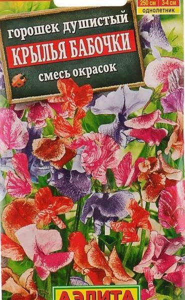 АЭЛИТА ГОРОШЕК ДУШИСТЫЙ КРЫЛЬЯ БАБОЧКИ, СМЕСЬ ОКРАСОК Ц/П 0,5 г