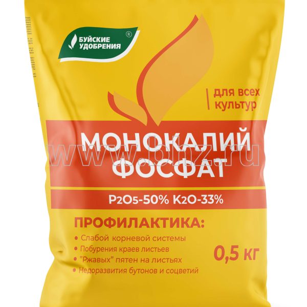 МОНОКАЛИЙФОСФАТ (МОНОФОСФАТ КАЛИЯ) 0,5 КГ /40/ БУЙ