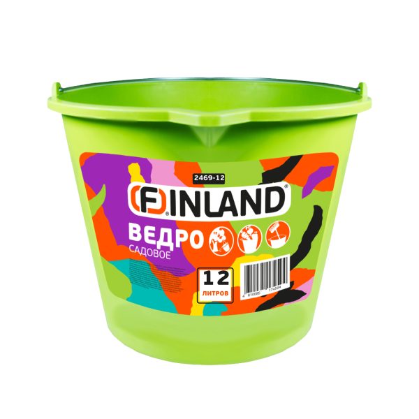 FINLAND ВЕДРО САДОВОЕ 12Л ПЛАСТИКОВОЕ 2469-12
