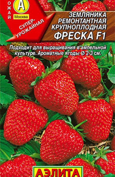 АЭЛИТА ЗЕМЛЯНИКА РЕМОНТАНТНАЯ КРУПНОПЛОДНАЯ ФРЕСКА F1 Ц/П 10 шт