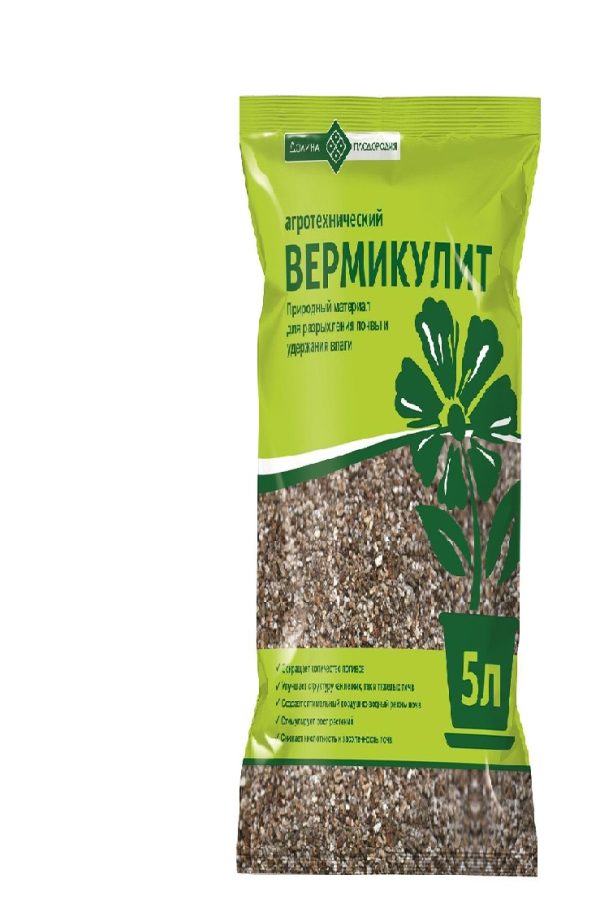 СУБСТРАТ ВЕРМИКУЛИТ 5Л 10ШТ ДОЛИНА ПЛОДОРОДИЯ