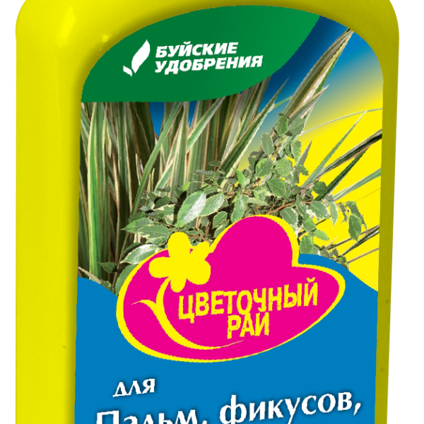 УД БУЙ ЖКУ ЦВЕТОЧНЫЙ РАЙ ПАЛЬМА, ФИКУС, ЮККИ, ДРАЦЕНА 0,2Л /12/