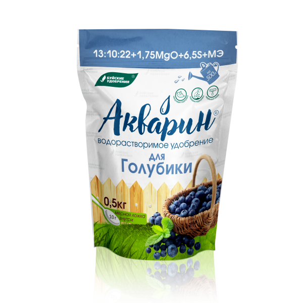УД БУЙ ВОДОРАСТВОРИМОЕ АКВАРИН ДЛЯ ГОЛУБИКИ, МАРКА 19 (ДОЙ-ПАК) 0,5 КГ/12/