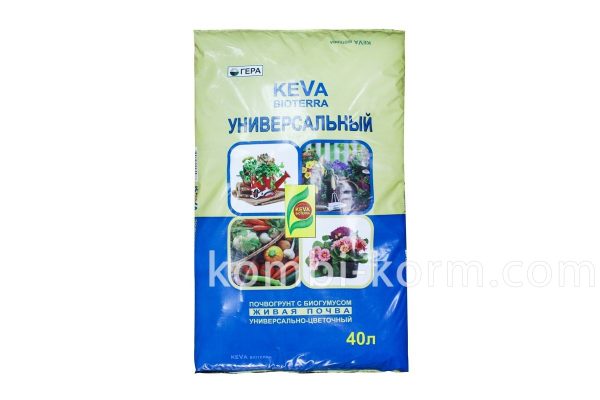 ГРУНТ ГЕРА KEVA BIOTERRA УНИВЕРСАЛ С БИОГУМУСОМ 40Л /1/