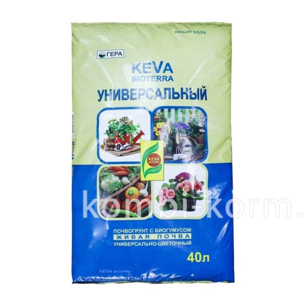 ГРУНТ ГЕРА KEVA BIOTERRA УНИВЕРСАЛ С БИОГУМУСОМ 40Л /1/