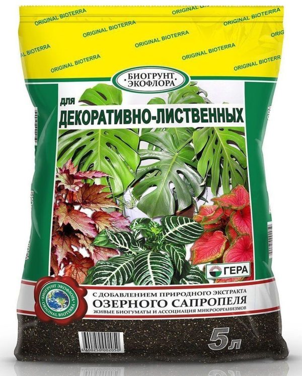 ГРУНТ ГЕРА ДЛЯ ДЕКОРАТИВНО-ЛИСТВЕННЫХ 5Л /10/