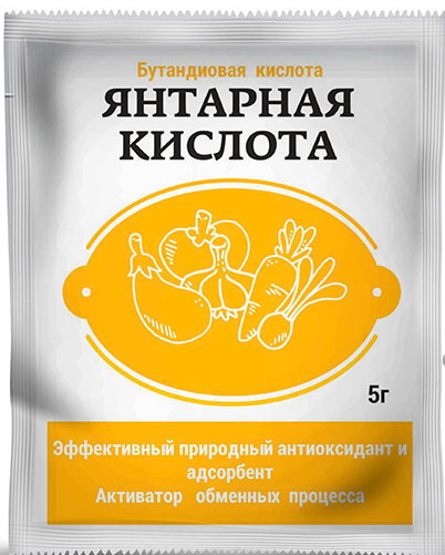 ЯНТАРНАЯ КИСЛОТА 5Г /60ШТ; 200ШТ/ ИП РЕДЬКИН