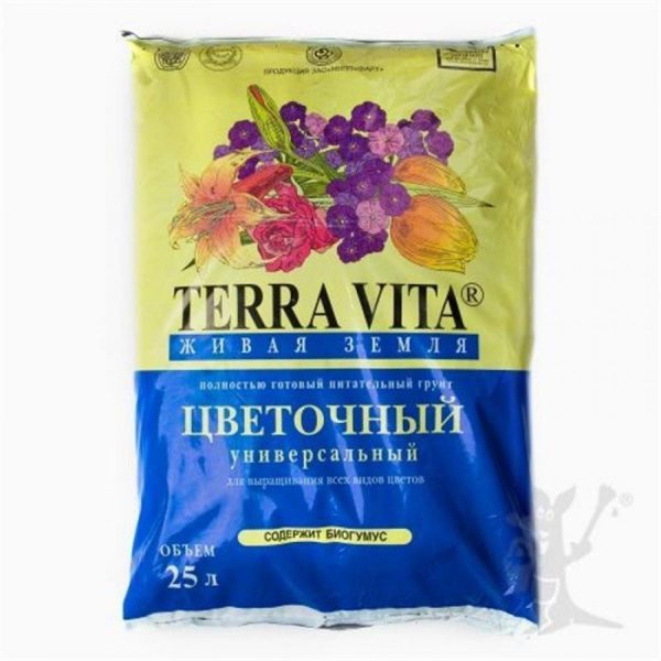 ГРУНТ ЖИВАЯ ЗЕМЛЯ ЦВЕТОЧНАЯ 25Л /1/