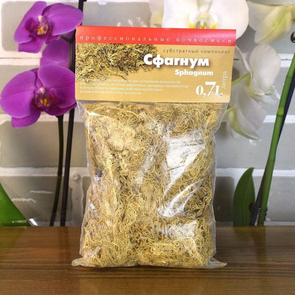 СУБСТРАТ СФАГНУМ МОХ 0,7Л 40ШТ САДЫ АУРИКИ