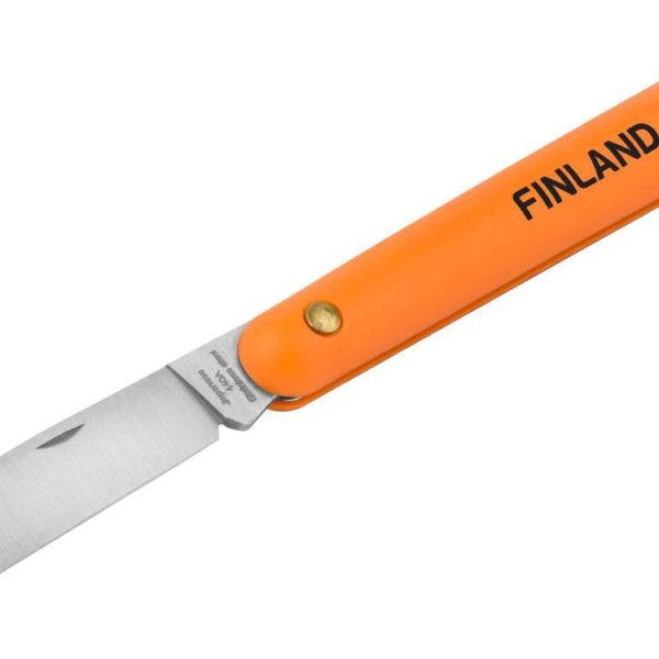 FINLAND НОЖ ПРИВИВОЧНЫЙ С ПРЯМЫМ ЛЕЗВИЕМ ИЗ НЕРЖ СТАЛИ 1453