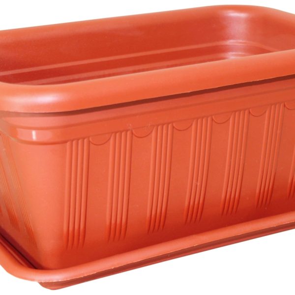 БАЛКОННЫЙ ЯЩИК 30СМ ТЕРРАКОТ С ПОД./07130/МИЛИХ