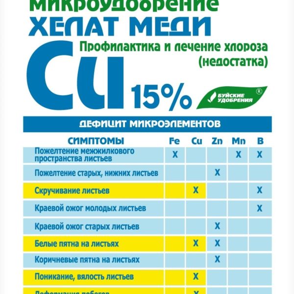 УД БУЙ ХЕЛАТ МЕДИ /ХЕЛАТЭМ ЭДТА CU/ 5Г /30/
