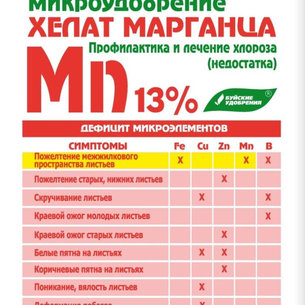 УД БУЙ ХЕЛАТ МАРГАНЦА /ХЕЛАТЭМ ЭДТА MN/ 5Г  /30/