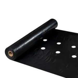 ПЛЕНКА ЧЕРНАЯ МУЛЬЧ. Д/КЛУБНИКИ 1,3М /25-30СМ ПЕРФОРИР/60МКМ/500М