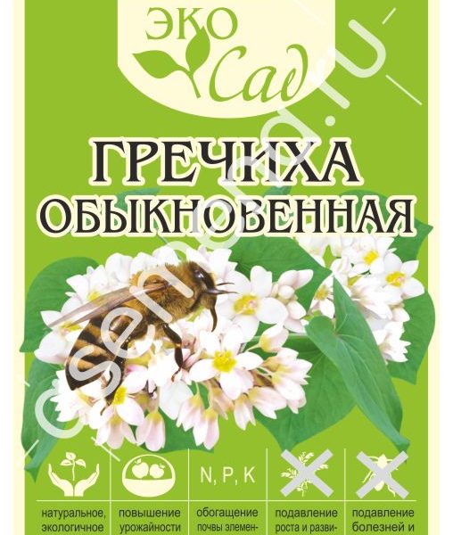 СЕМЕНА АЛТАЯ ГРЕЧИХА ОБЫКНОВЕННАЯ 1 КГ СЕРИЯ "ЭКО САД"